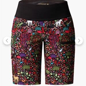 Shredly Limitless 11" - High-Rise Mountain Bike Short Size 18 Unicorn Print
